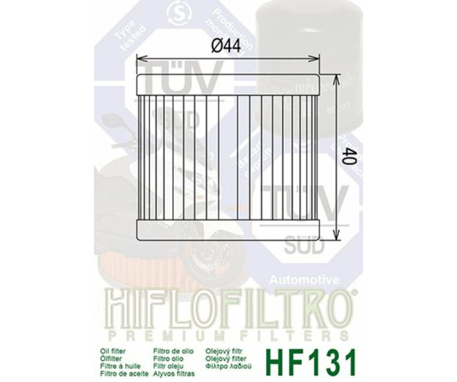 Filtre à huile HIFLOFILTRO - HF131 - 1000463
