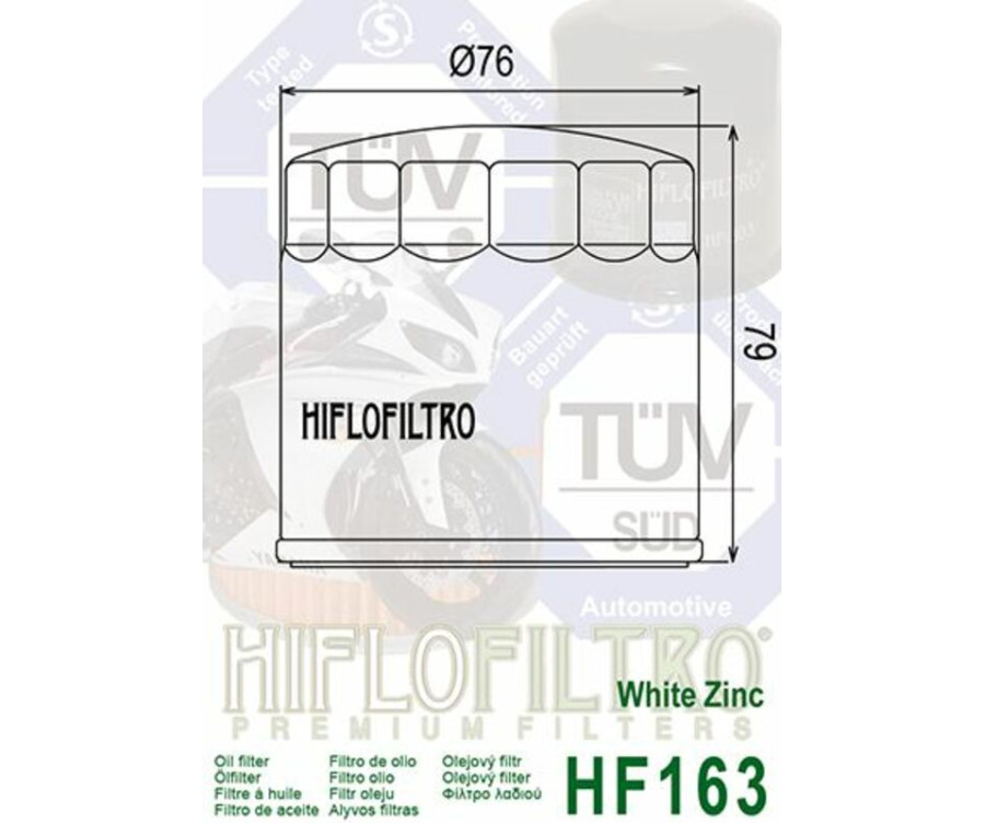Filtre à huile HIFLOFILTRO - HF163 BMW - 1000492