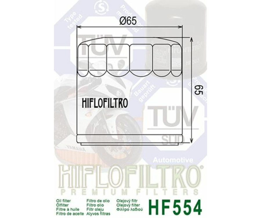 Filtre à huile HIFLOFILTRO - HF554 MV Agusta - 1000530