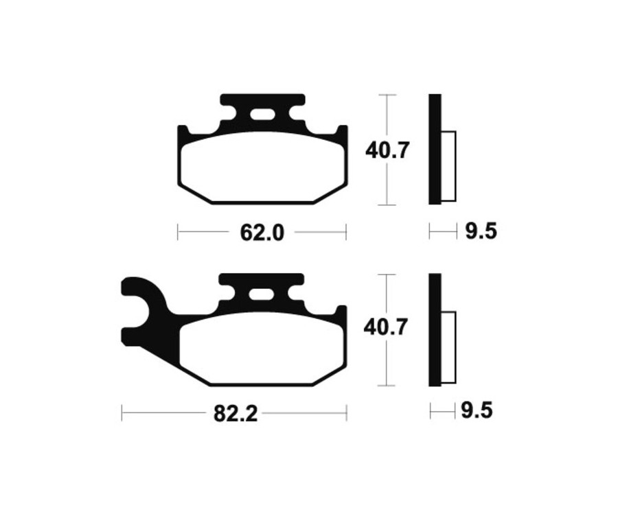 Plaquettes de frein TECNIUM MX/Quad métal fritté - MO267 - 1022868