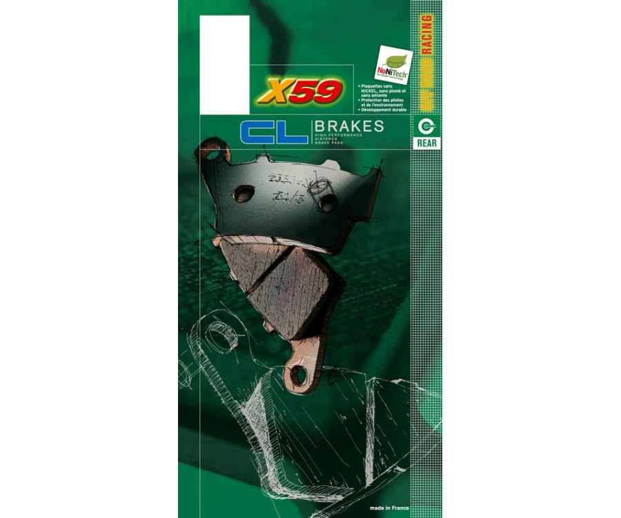 Plaquettes de frein CL BRAKES Off-Road métal fritté - 2408X59 - 1048321