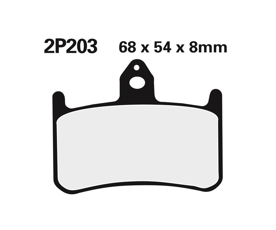 Plaquettes de frein NISSIN route /Off-Road métal fritté - 2P-203ST - 1036624