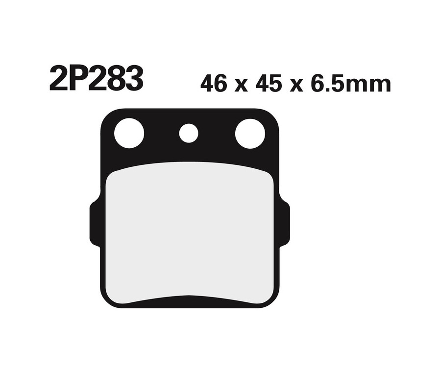 Plaquettes de frein NISSIN route /Off-Road métal fritté - 2P-283ST - 1036730