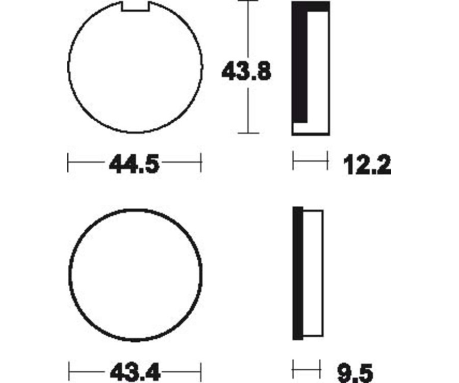 Plaquettes de frein TECNIUM route organique - MA16 - 1022383