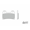 Plaquettes de frein BREMBO route métal fritté - 07HO47SA - 1036031