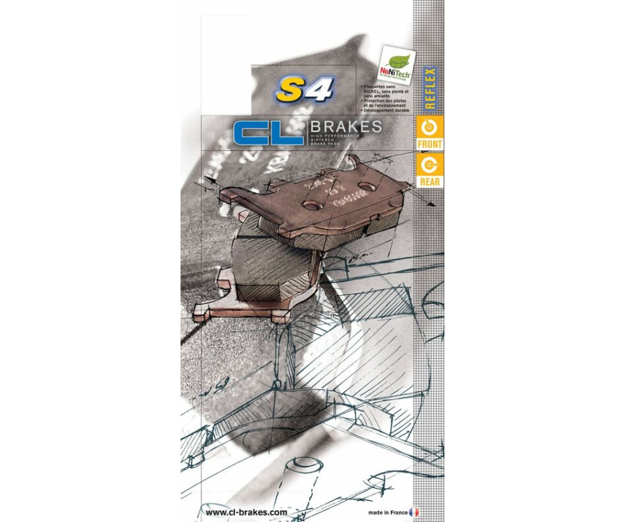 Plaquettes de frein CL BRAKES route métal fritté - 2288S4 - 1034842