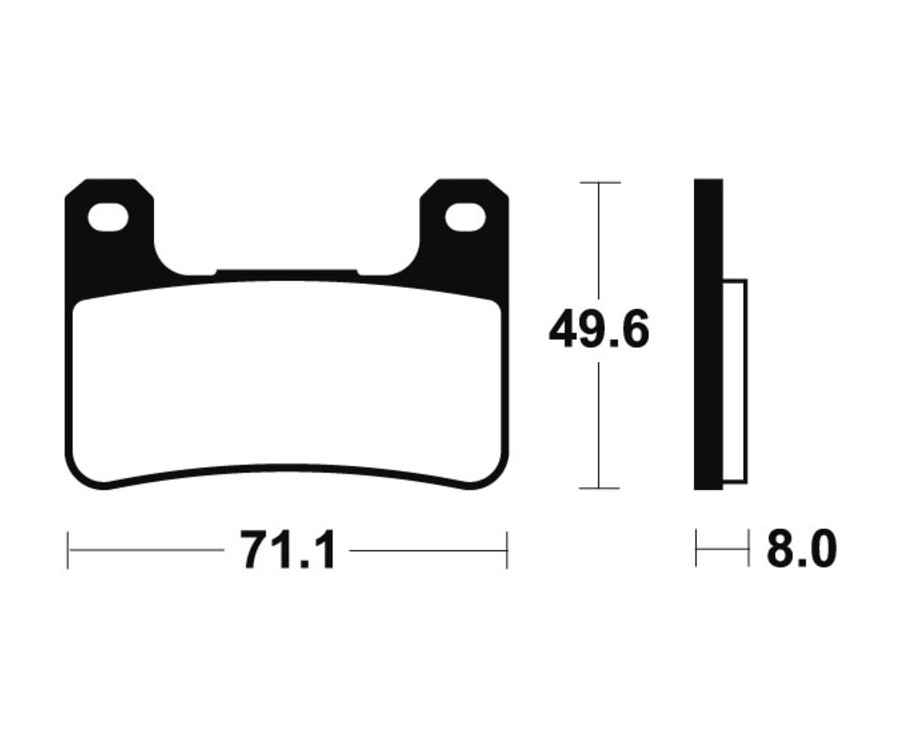 Plaquettes de frein TECNIUM Performance métal fritté - MF306 - 1022767