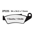 Plaquettes de frein NISSIN Off-Road semi-métallique - 2P-225GS Plaquettes de frein NISSIN Off-Road semi-métallique - 2P-225GS