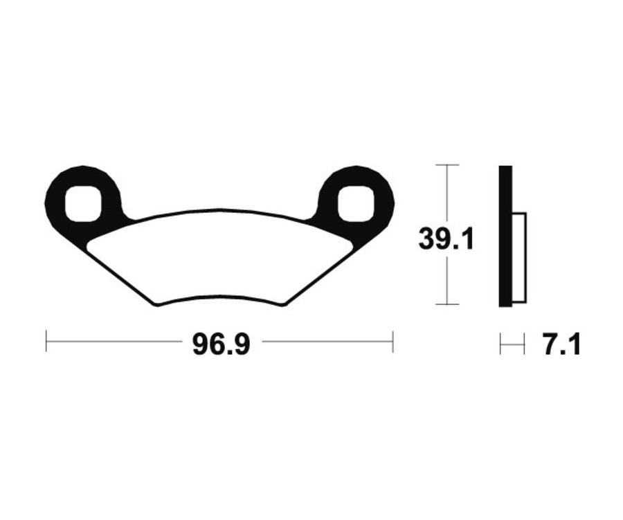 Plaquettes de frein TECNIUM MX/Quad métal fritté - MO142 - 1022846