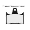 Plaquettes de frein NISSIN route semi-métallique - 2P-264NS - 1036708