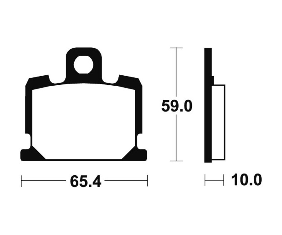 Plaquettes de frein TECNIUM route organique - MA47 - 1022519