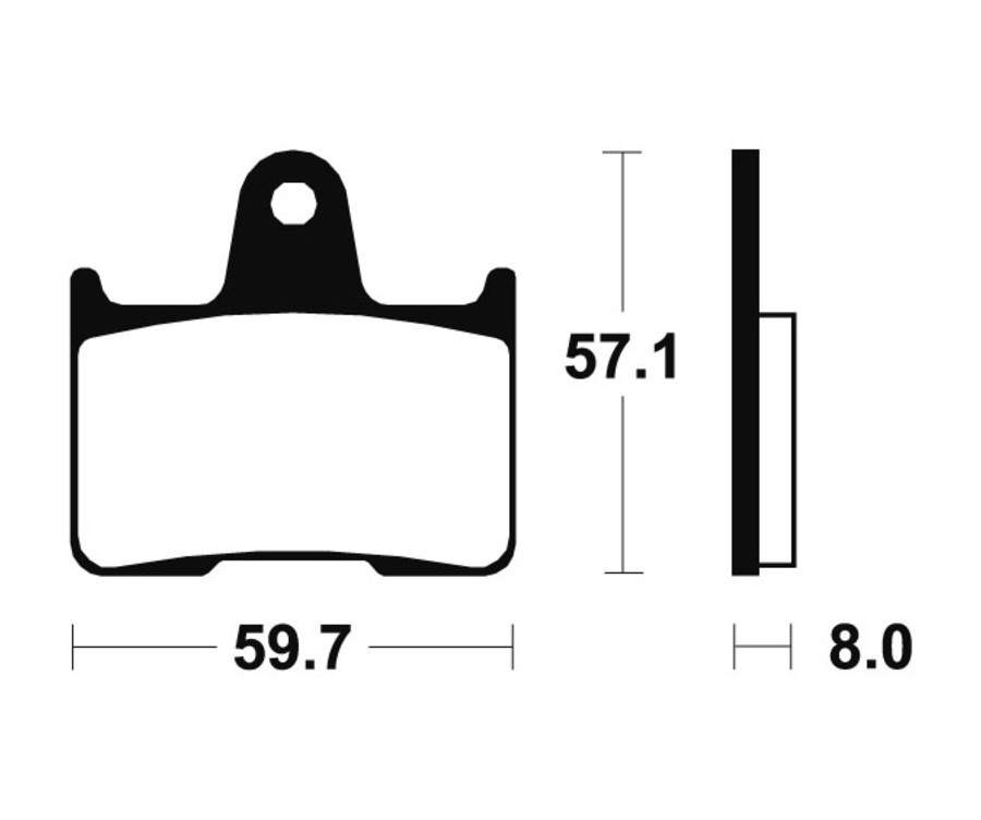 Plaquettes de frein TECNIUM Performance métal fritté - MR215 - 1023057