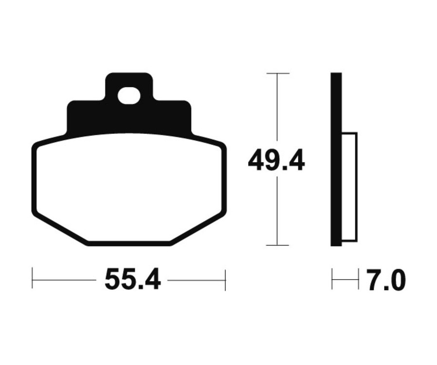 Plaquettes de frein TECNIUM Scooter organique - ME272 - 1022660