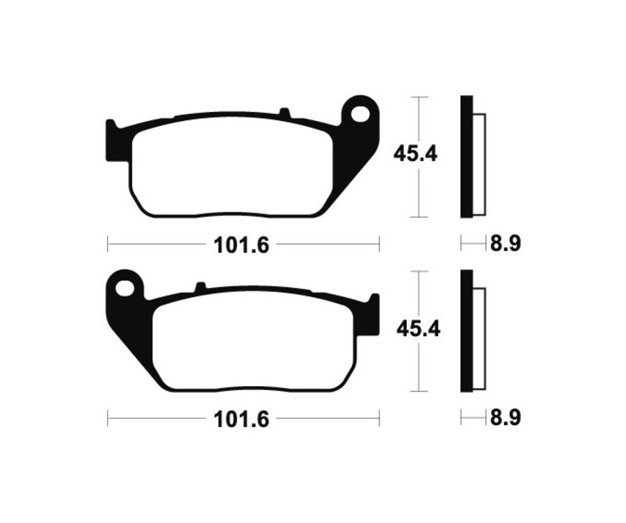 Plaquettes de frein TECNIUM Performance métal fritté - MF307 - 1022768