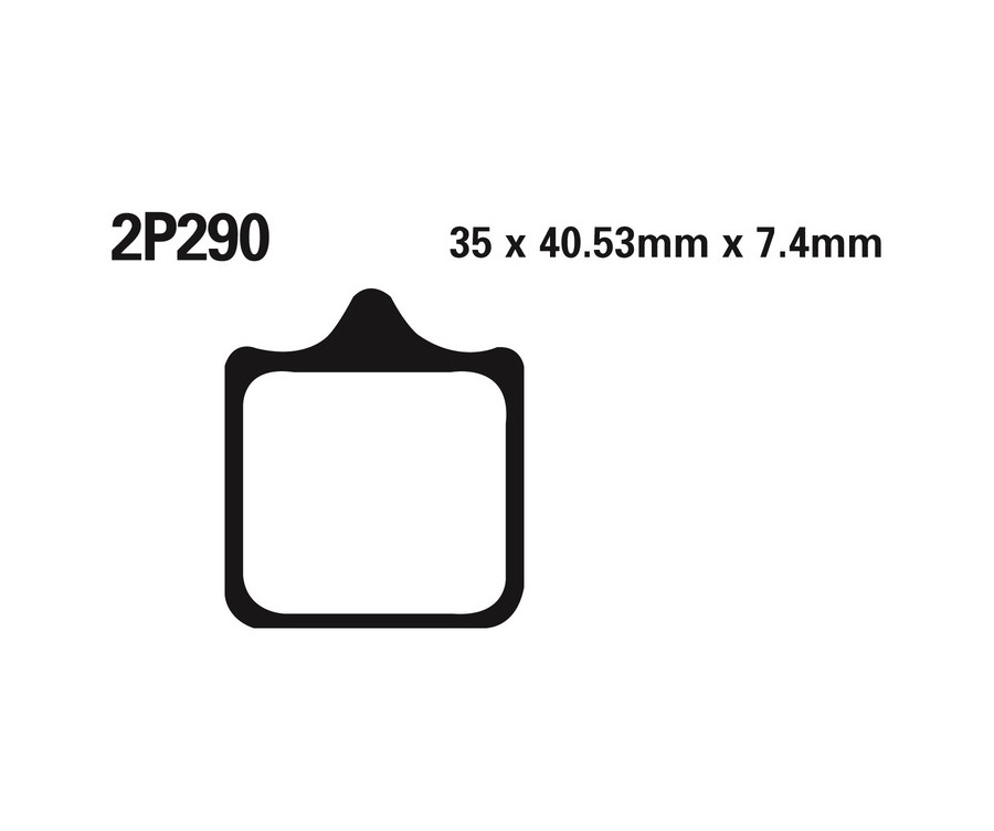 Plaquettes de frein NISSIN route /Off-Road métal fritté - 2P-290ST - 1036735