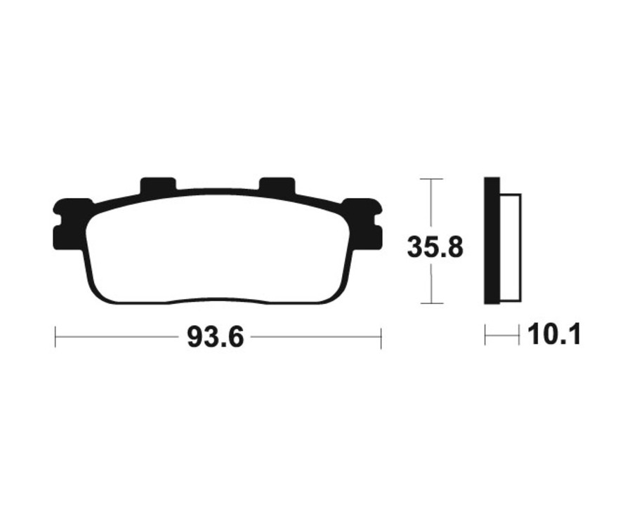 Plaquettes de frein TECNIUM Scooter organique - ME347 - 1022684