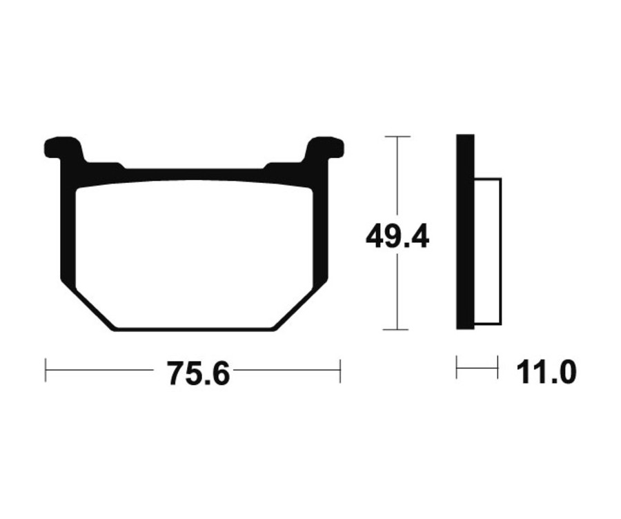 Plaquettes de frein TECNIUM route organique - MA33 - 1022481