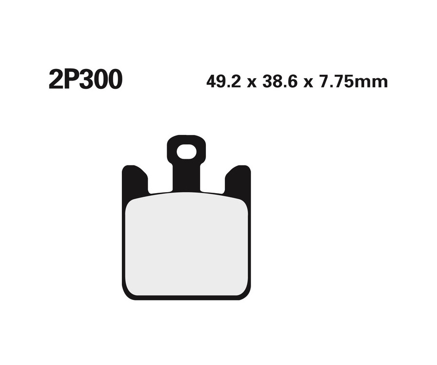 Plaquettes de frein NISSIN route /Off-Road métal fritté - 2P-300ST - 1036742