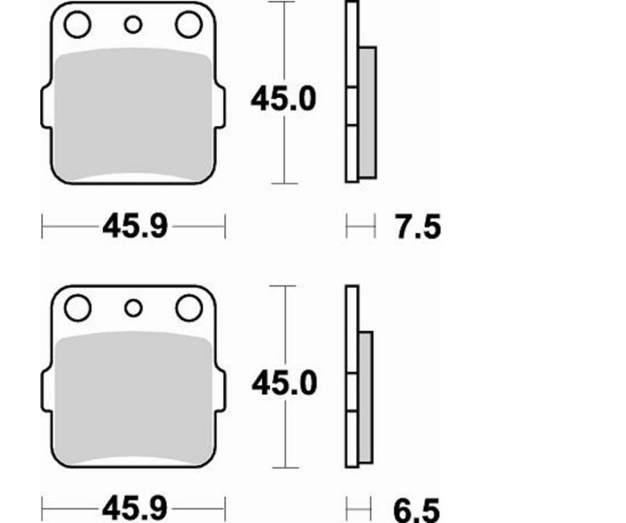 Plaquettes de frein BRAKING Off-Road/Quad métal fritté - 686CM44 - 1043269