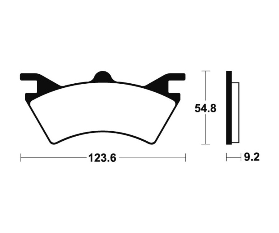 Plaquettes de frein TECNIUM MX/Quad métal fritté - MOA257 - 1022932