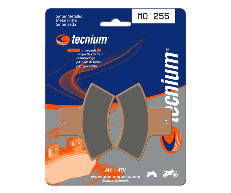 Plaquettes de frein TECNIUM MX/Quad métal fritté - MO255 Plaquettes de frein TECNIUM MX/Quad métal fritté - MO255