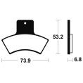 Plaquettes de frein TECNIUM MX/Quad métal fritté - MO255 Plaquettes de frein TECNIUM MX/Quad métal fritté - MO255