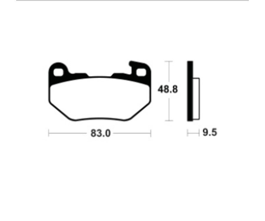 Plaquettes de frein TECNIUM métal fritté - MR493 - 1122854
