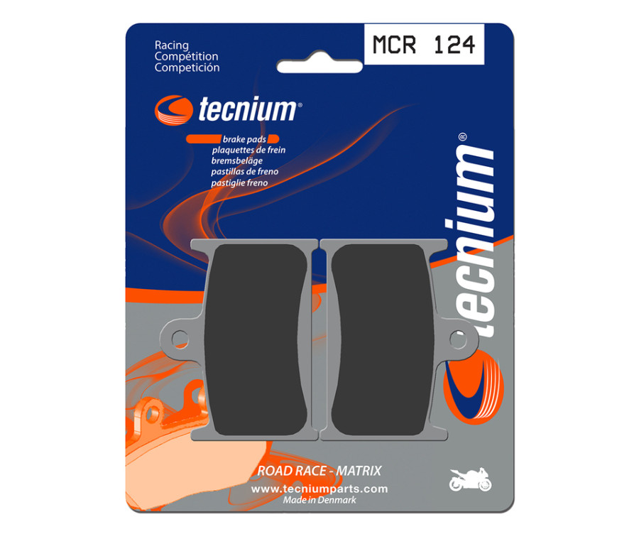 Plaquettes de frein TECNIUM Racing métal fritté carbone - MCR124 - 1022571