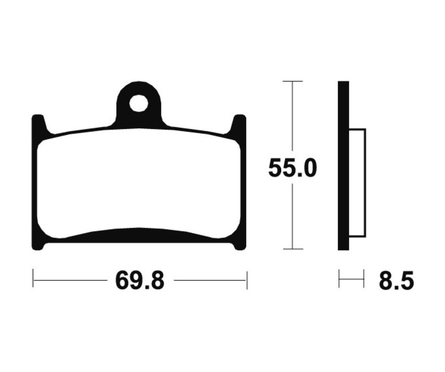 Plaquettes de frein TECNIUM Racing métal fritté carbone - MCR124 - 1022571