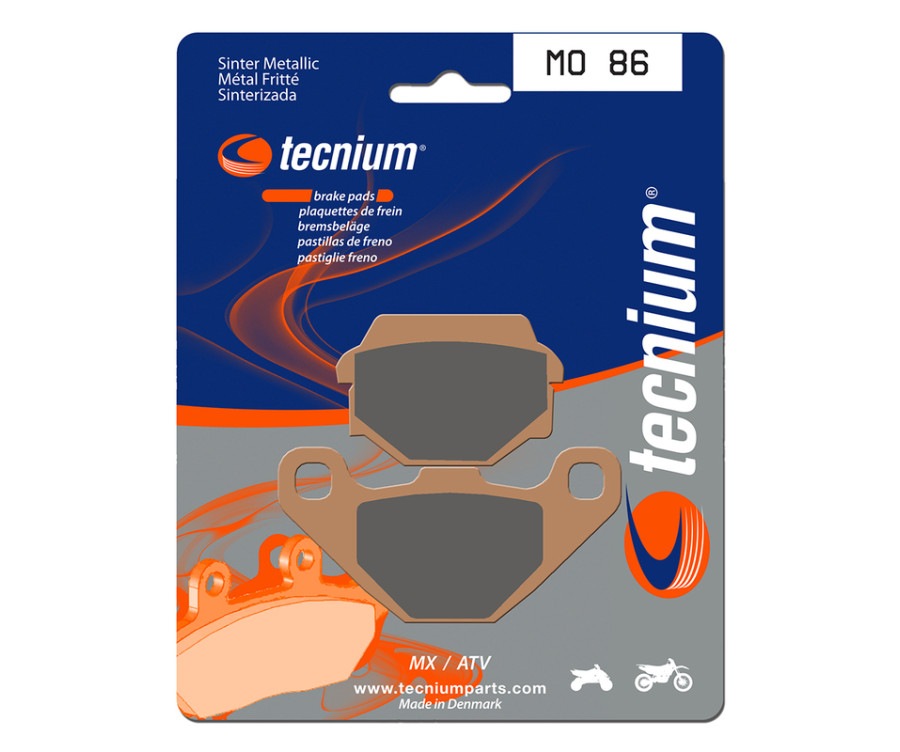 Plaquettes de frein TECNIUM MX/Quad métal fritté - MO86 Plaquettes de frein TECNIUM MX/Quad métal fritté - MO86