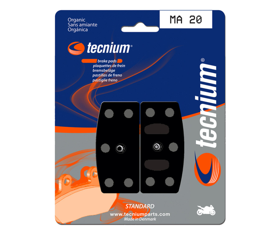Plaquettes de frein TECNIUM route organique - MA20 - 1022414
