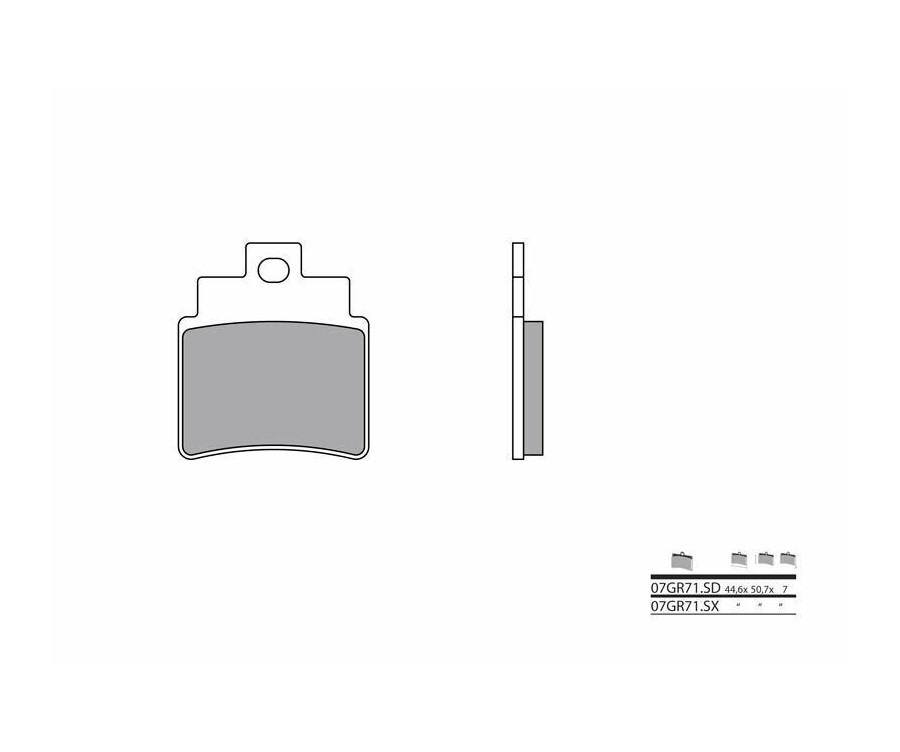 Plaquettes de frein BREMBO Off-Road métal fritté - 07GR71SX - 1035920