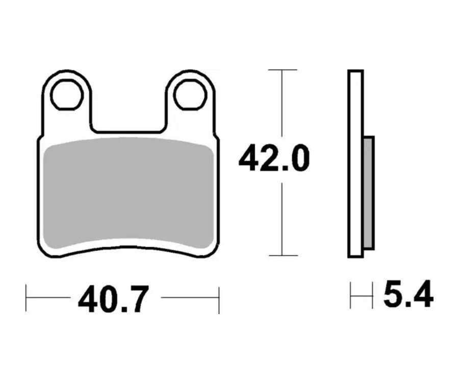 Plaquettes de frein TECNIUM route organique - MA421 - 1022511
