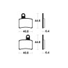 Plaquettes de frein TECNIUM route organique - MA396 - 1022504