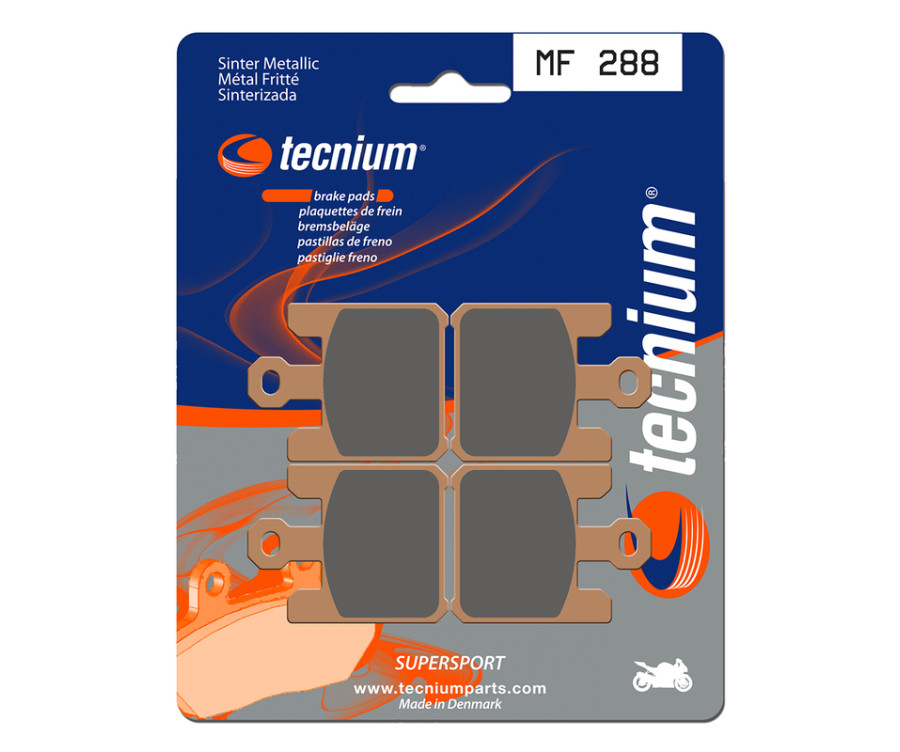 Plaquettes de frein TECNIUM Performance métal fritté - MF288 - 1022764