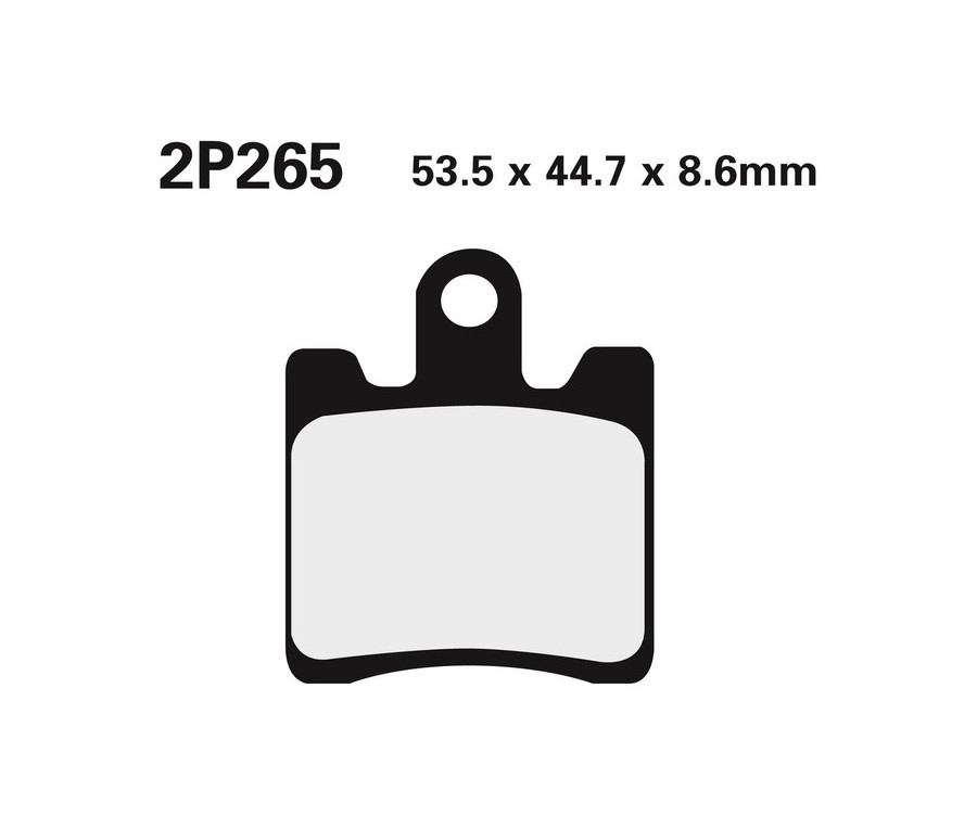 Plaquettes de frein NISSIN route semi-métallique - 2P-265NS - 1036710
