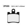Plaquettes de frein NISSIN route semi-métallique - 2P-265NS - 1036710