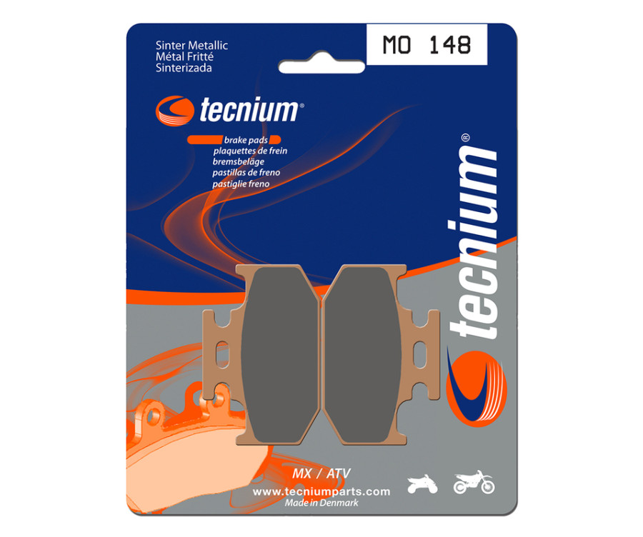 Plaquettes de frein TECNIUM MX/Quad métal fritté - MO148 Plaquettes de frein TECNIUM MX/Quad métal fritté - MO148