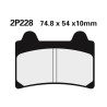 Plaquettes de frein NISSIN route semi-métallique - 2P-228NS - 1036664