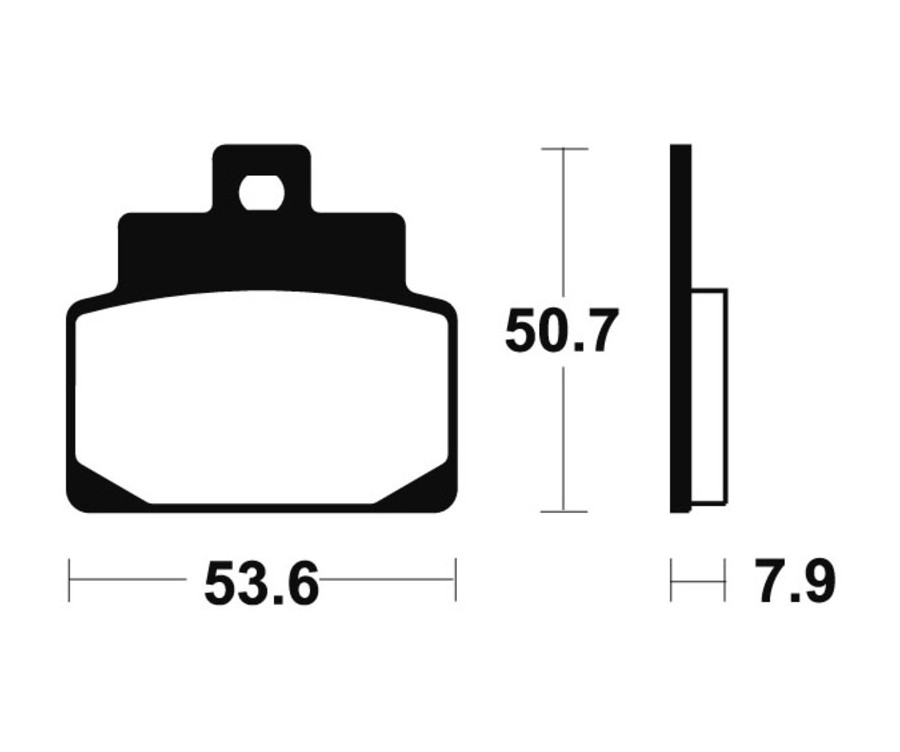 Plaquettes de frein TECNIUM Scooter organique - ME248 - 1022654