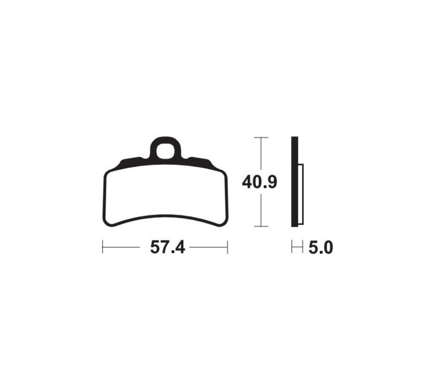 Plaquettes de frein TECNIUM métal fritté - MOR463 - 1111145