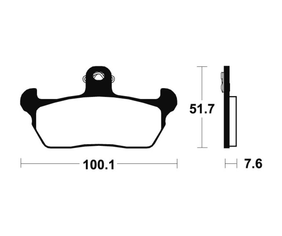 Plaquettes de frein TECNIUM route organique - MA141 - 1022364