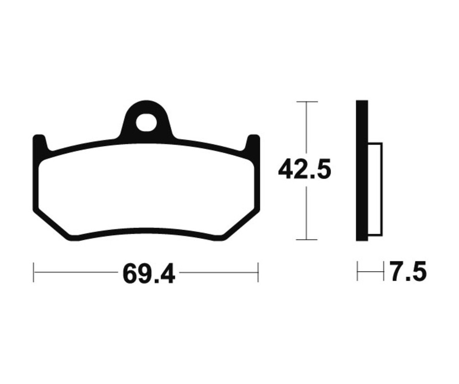 Plaquettes de frein TECNIUM Performance métal fritté - MR263 - 1023065