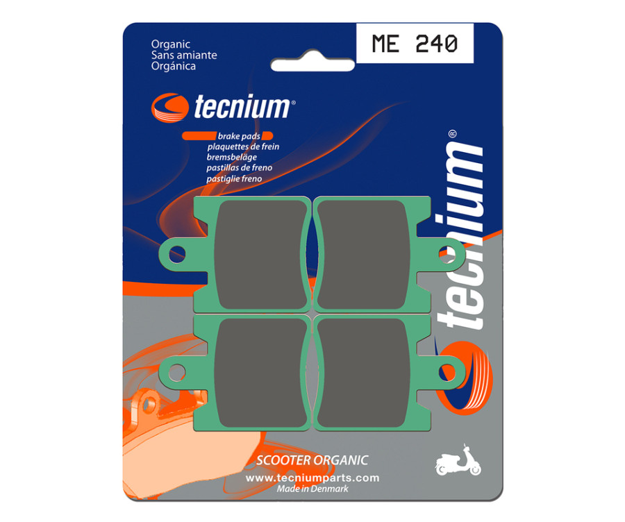 Plaquettes de frein TECNIUM Scooter organique - ME240 - 1022650