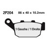 Plaquettes de frein NISSIN Off-Road semi-métallique - 2P-204GS - 1036625