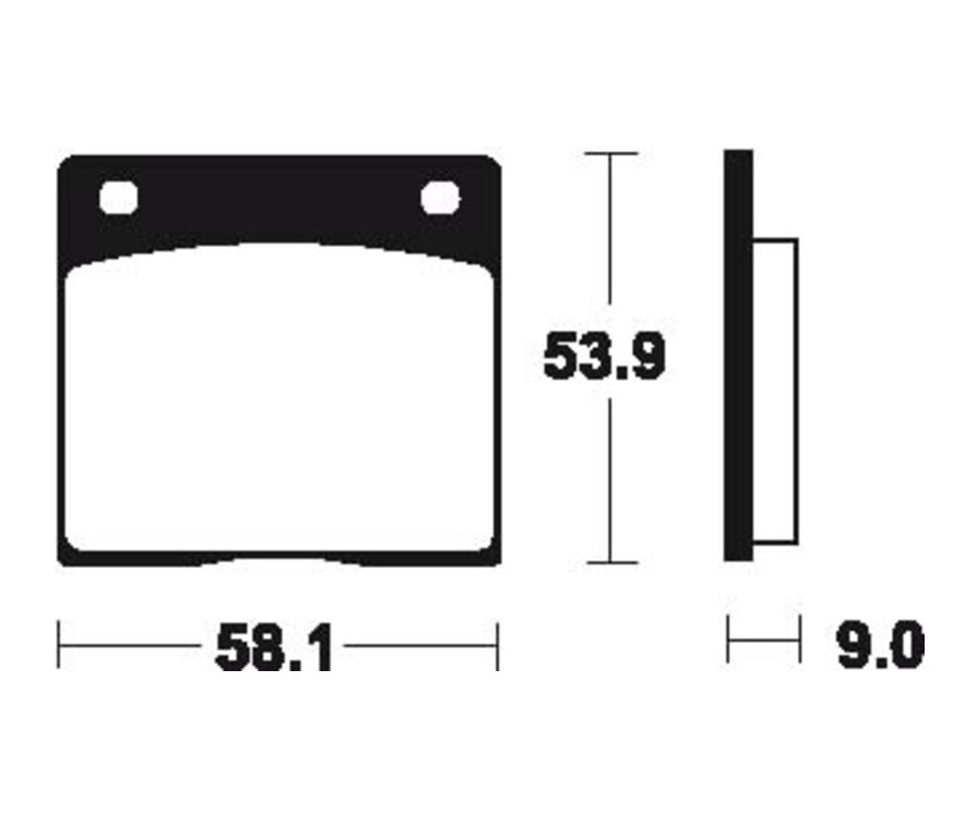 Plaquettes de frein TECNIUM route organique - MA12 - 1022341
