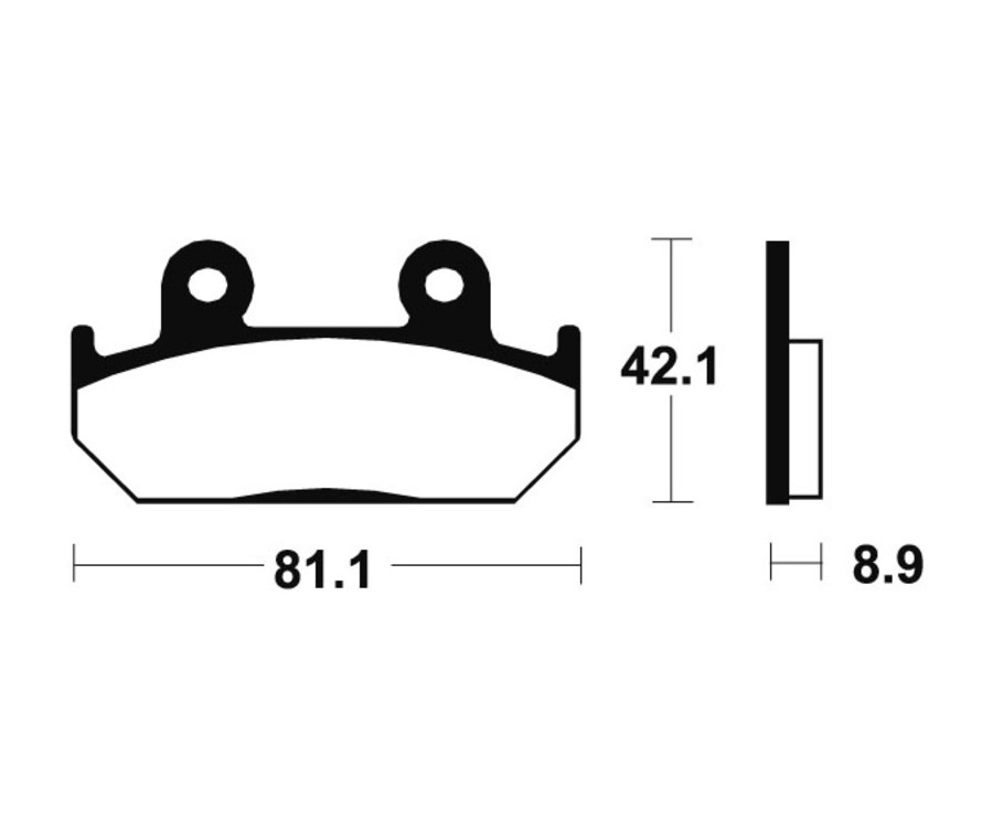Plaquettes de frein TECNIUM Performance métal fritté - MF93 - 1022808