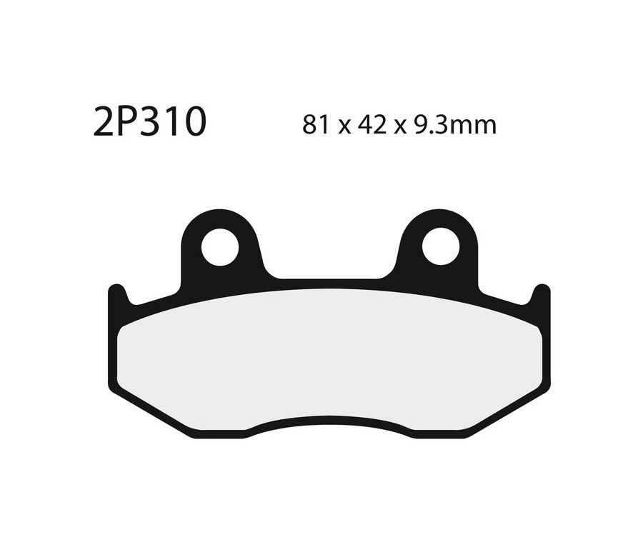 Plaquettes de frein NISSIN route semi-métallique - 2P-310NS - 1036752