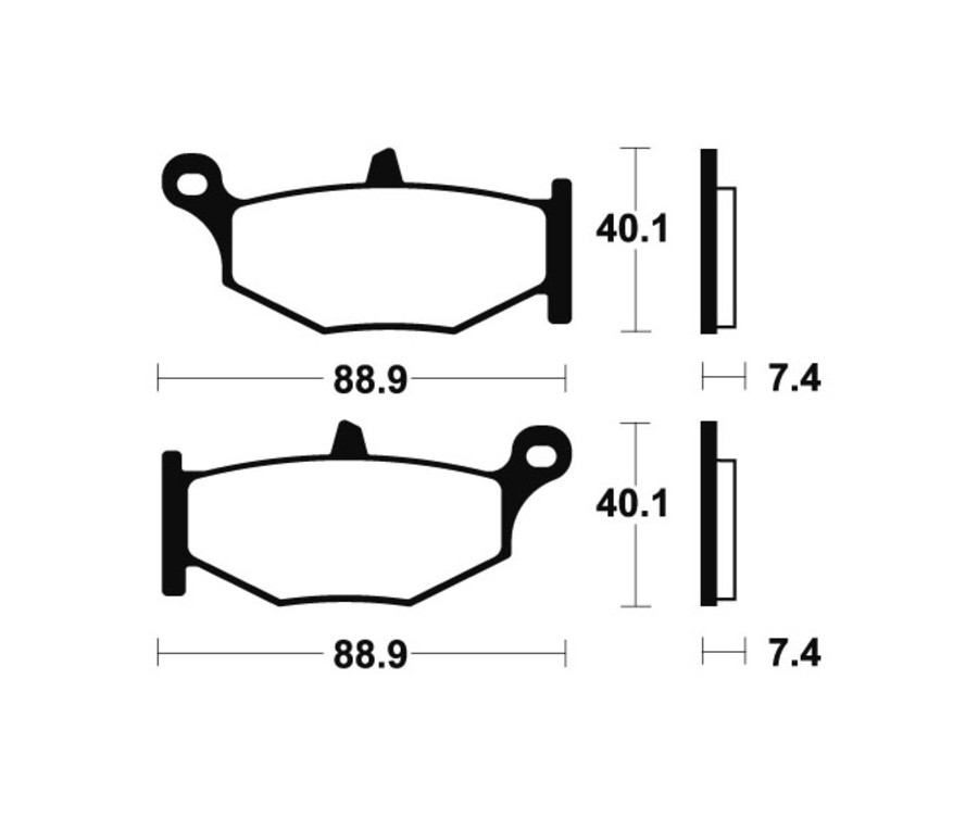 Plaquettes de frein TECNIUM Performance métal fritté - MR333 - 1023078