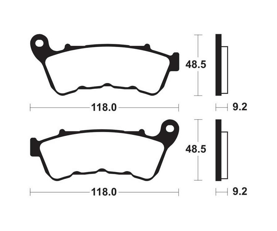 Plaquettes de frein TECNIUM Performance métal fritté - MF434 - 1022795